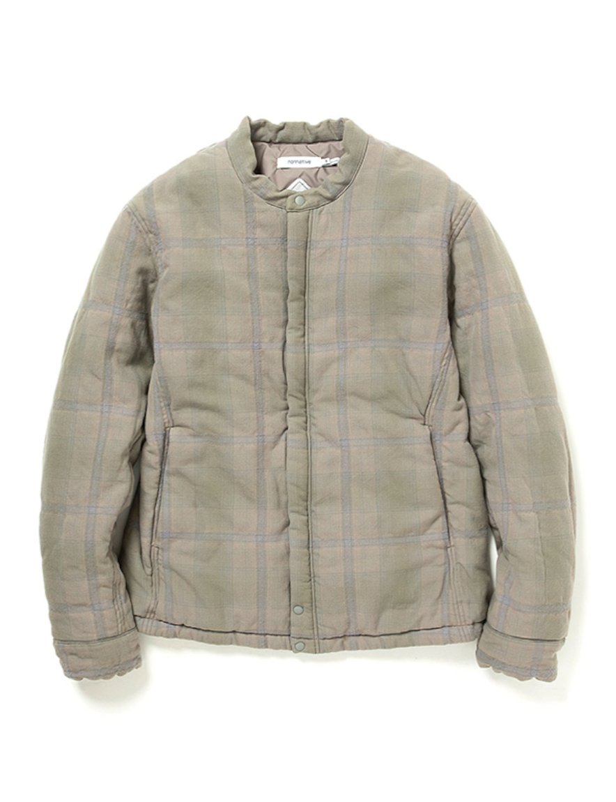 <img class='new_mark_img1' src='https://img.shop-pro.jp/img/new/icons50.gif' style='border:none;display:inline;margin:0px;padding:0px;width:auto;' />nonnative - HIKER PUFF JACKET C/W TWILL OMBRE PLAID WITH GORE-TEX INFINIUM™ (CEMENT)
