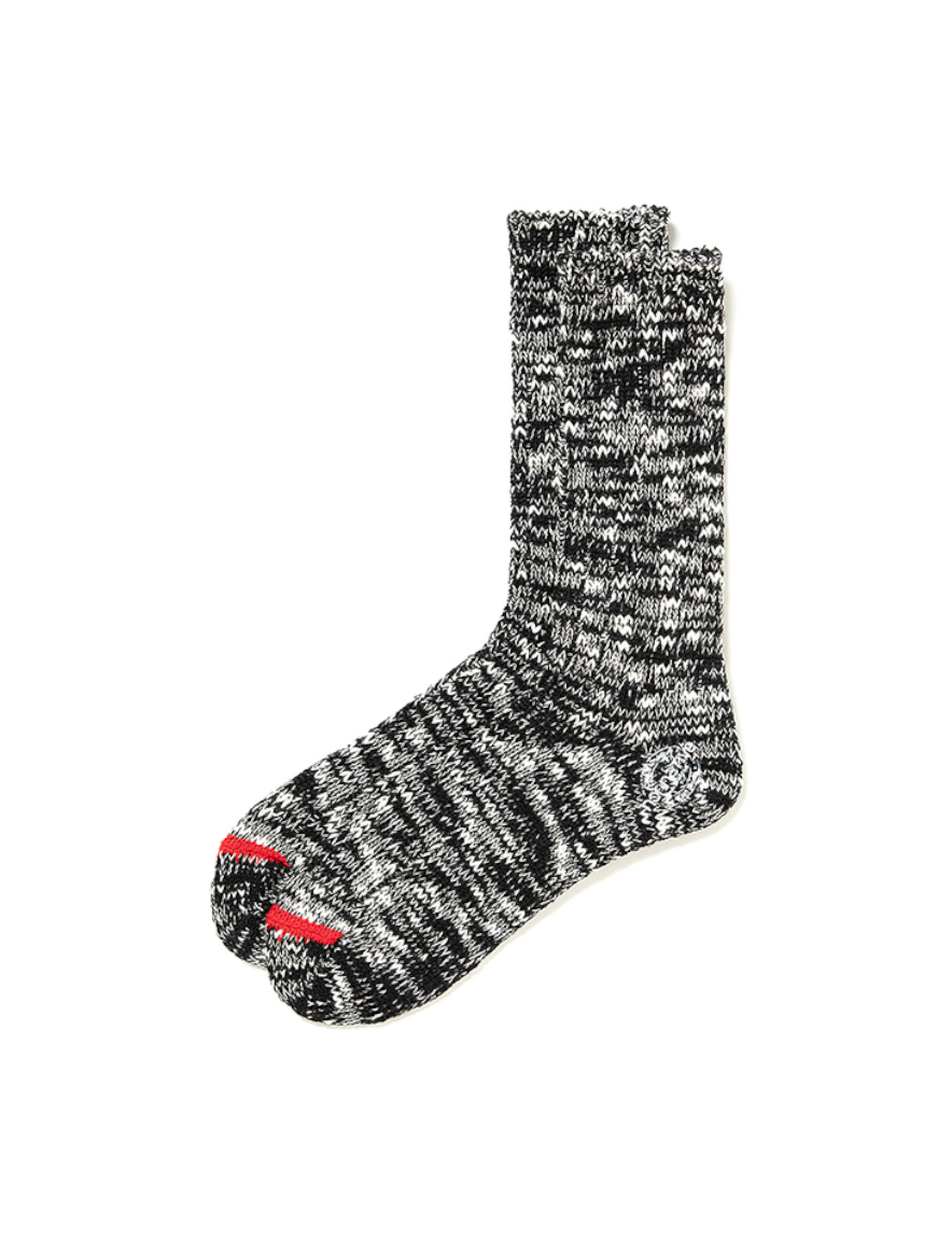 <img class='new_mark_img1' src='https://img.shop-pro.jp/img/new/icons1.gif' style='border:none;display:inline;margin:0px;padding:0px;width:auto;' />nonnative - DWELLER SOCKS C/A/P/P WOVEN (BLACK)