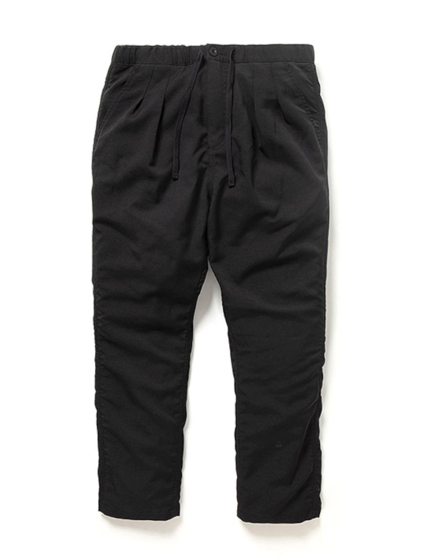 nonnative - DWELLER EASY PANTS POLY TWILL (BLACK)【42nd Spring