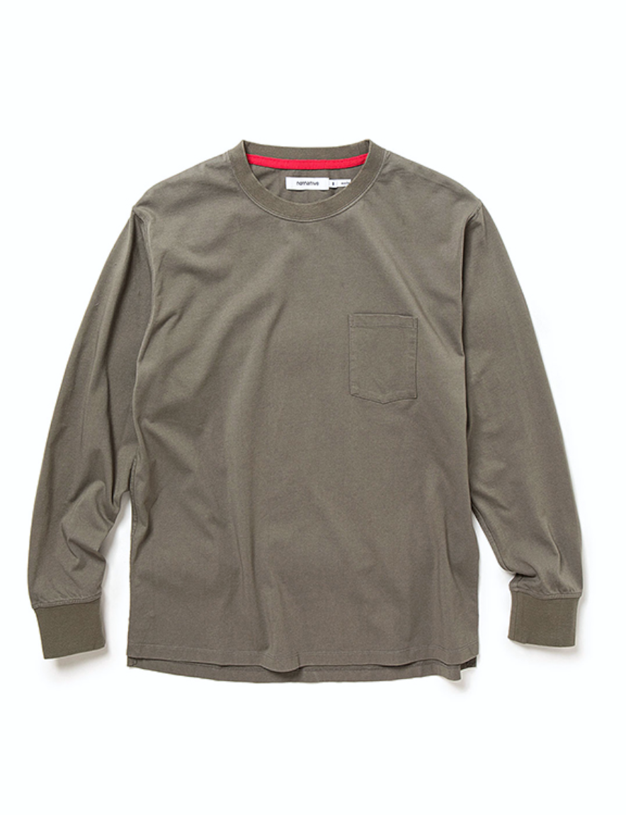 nonnative - DWELLER L/S TEE COTTON JERSEY (CEMENT)【42nd nonnative - DWELLER L/S TEE COTTON JERSEY (CEMENT)【42nd