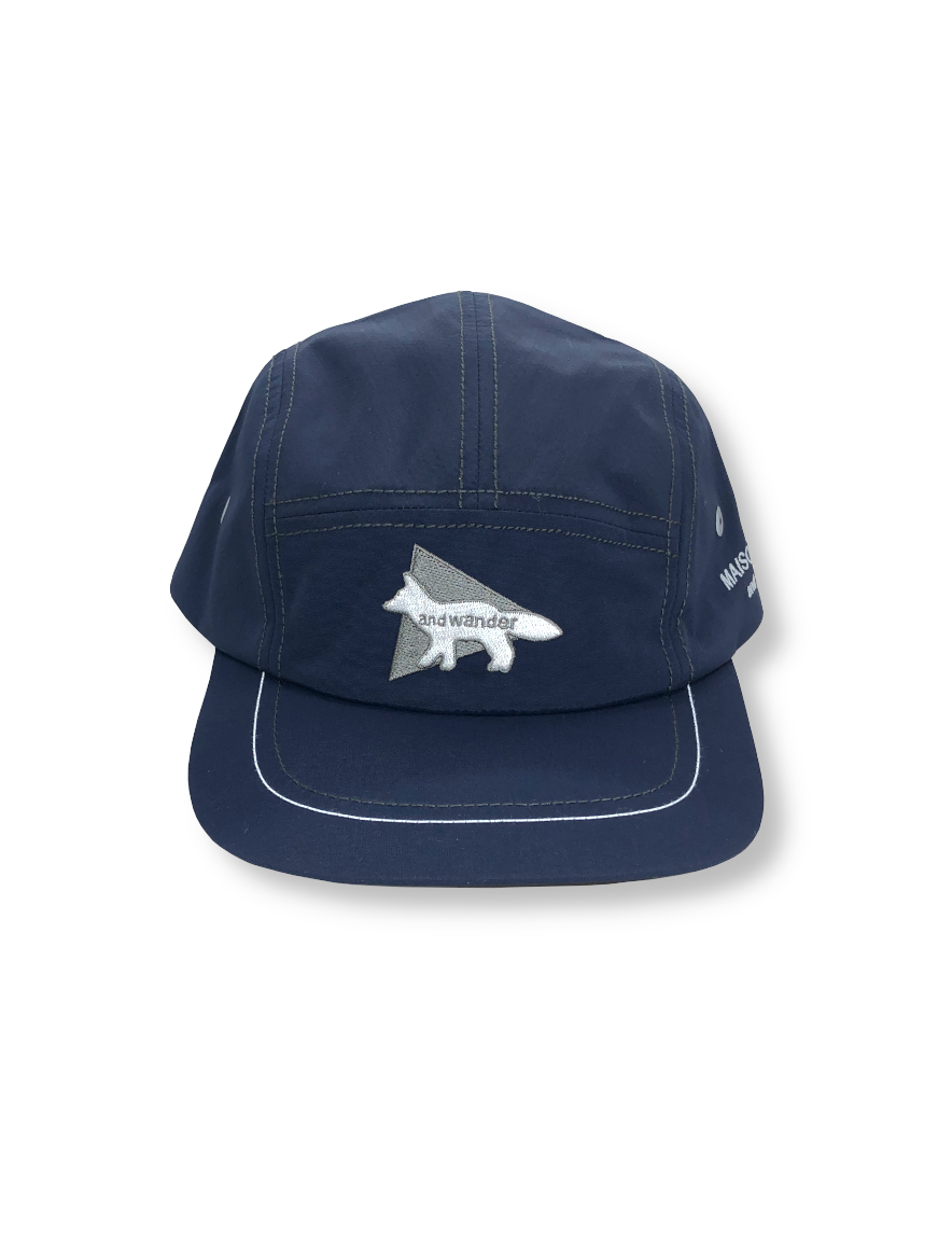 MAISON KITSUNÉ × and wander NYLON CAP (NAVY)【Hoen - Web】メゾン