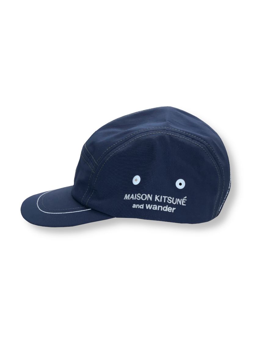 MAISON KITSUNÉ × and wander NYLON CAP (NAVY)【Hoen - Web】メゾン