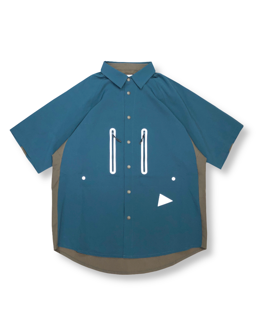 <img class='new_mark_img1' src='https://img.shop-pro.jp/img/new/icons50.gif' style='border:none;display:inline;margin:0px;padding:0px;width:auto;' />and wander - tech SS shirt (BLUE)