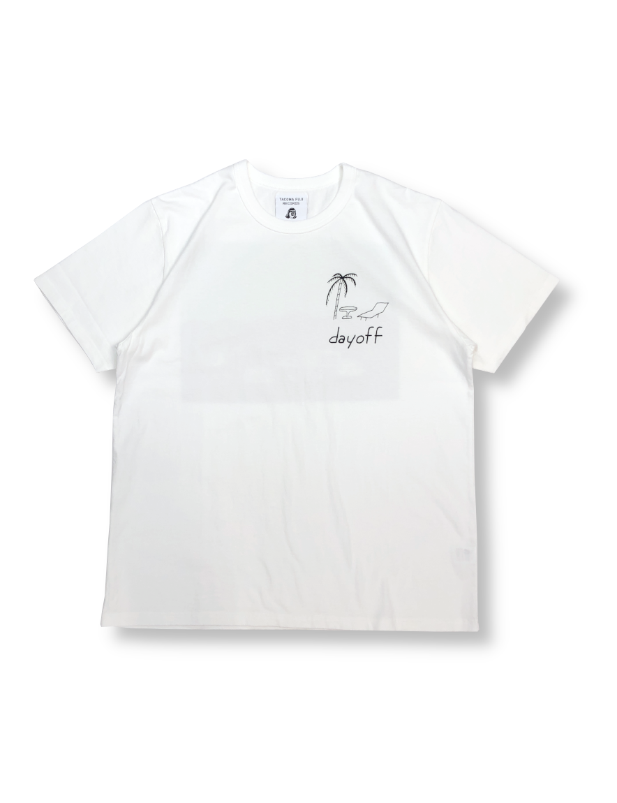 TACOMA FUJI RECORDS / DAY OFF TEE designed by Yohei Ogawa (WHITE)【Hoen - Web】公式通販 TACOMA FUJI RECORDS / DAY OFF TEE designed by Yohei Ogawa (WHITE)【Hoen - Web】公式通販