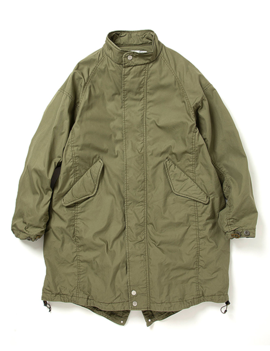 <img class='new_mark_img1' src='https://img.shop-pro.jp/img/new/icons1.gif' style='border:none;display:inline;margin:0px;padding:0px;width:auto;' />nonnative - TROOPER COAT C/N GABARDINE WITH GORE-TEX WINDSTOPPER (OLIVE)