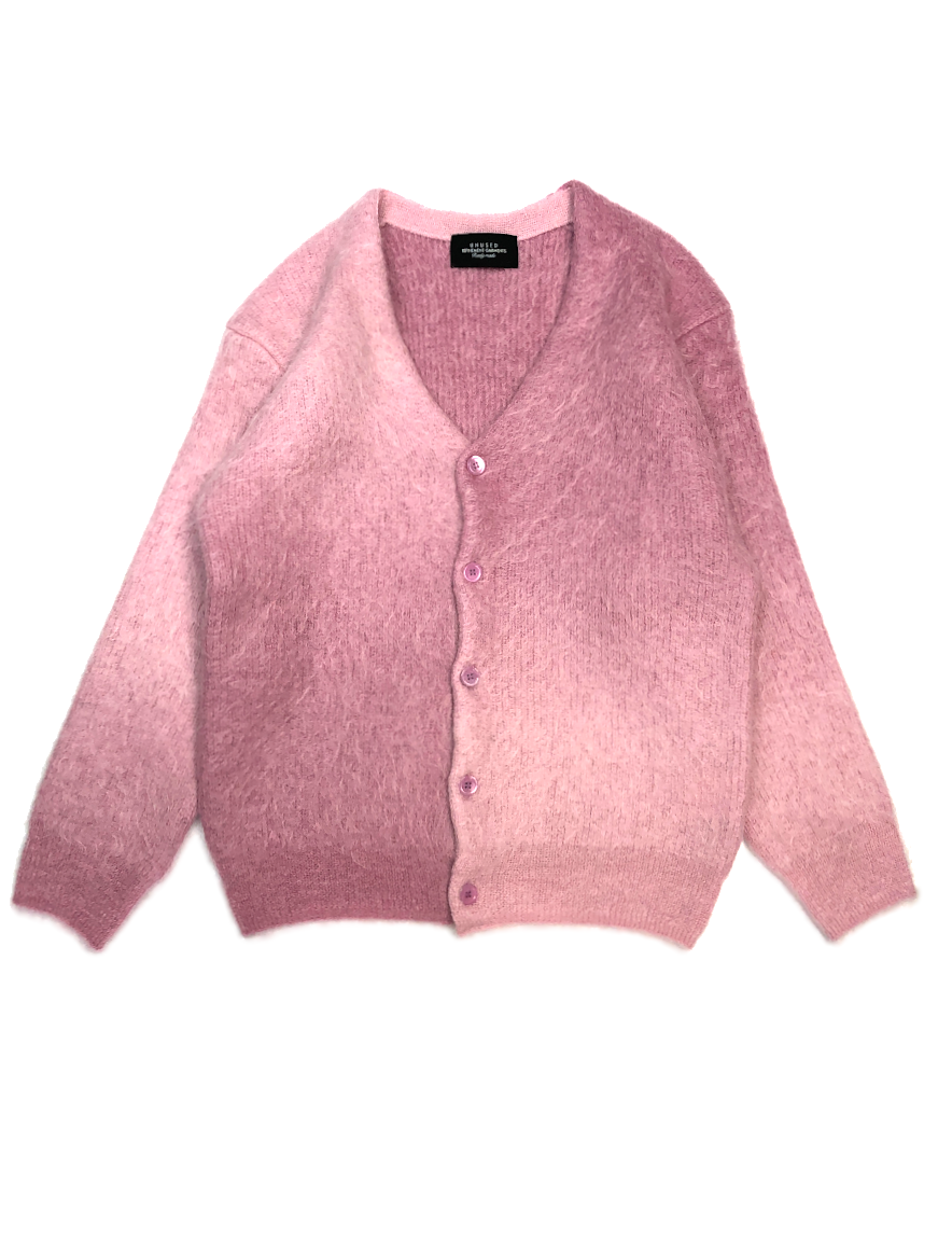 <img class='new_mark_img1' src='https://img.shop-pro.jp/img/new/icons50.gif' style='border:none;display:inline;margin:0px;padding:0px;width:auto;' />UNUSED - Gradation mohair cardigan  (PINK)  US2376