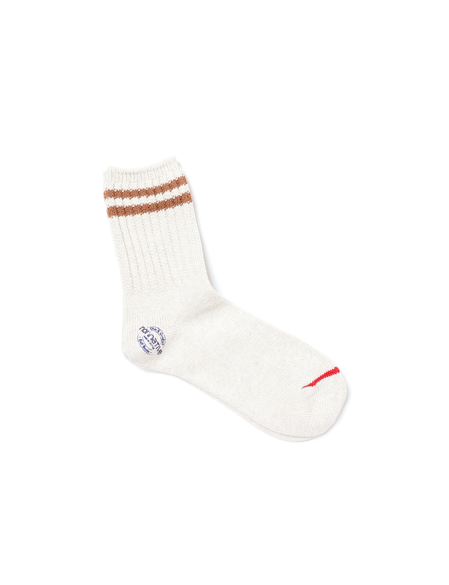 <img class='new_mark_img1' src='https://img.shop-pro.jp/img/new/icons50.gif' style='border:none;display:inline;margin:0px;padding:0px;width:auto;' />nonnative - HIKER LINE SOCKS MID C/P/Pu WOVEN
