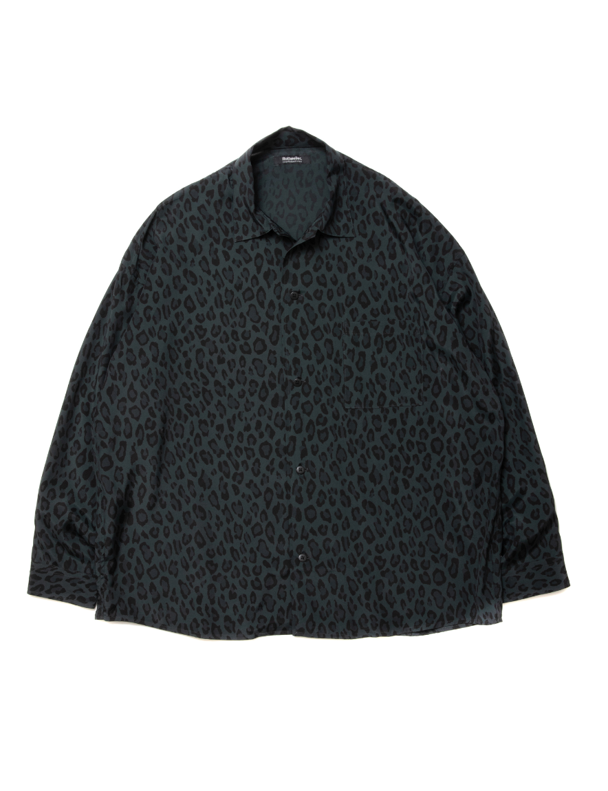 <img class='new_mark_img1' src='https://img.shop-pro.jp/img/new/icons50.gif' style='border:none;display:inline;margin:0px;padding:0px;width:auto;' />ROTTWEILER - R9 LEOPARD L/S SHIRT (GREEN)