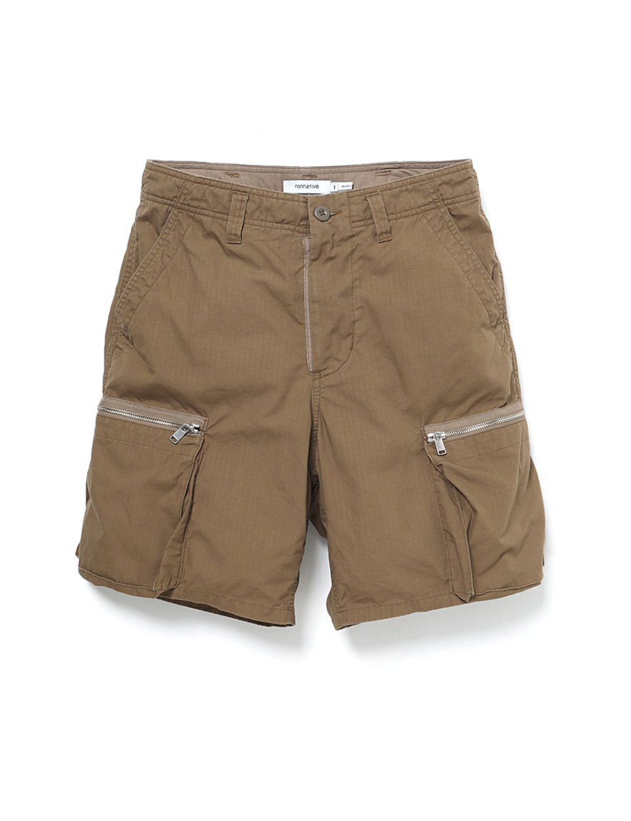 nonnative - DWELLER EASY SHORTS POLY TWILL (CEMENT)【42nd Summer  collection】【Hoen-web】