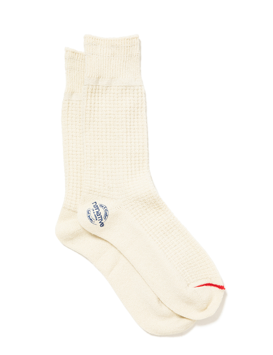 <img class='new_mark_img1' src='https://img.shop-pro.jp/img/new/icons1.gif' style='border:none;display:inline;margin:0px;padding:0px;width:auto;' />nonnative - EXPLORER SOCKS HI C/N/P/Pu WOVEN