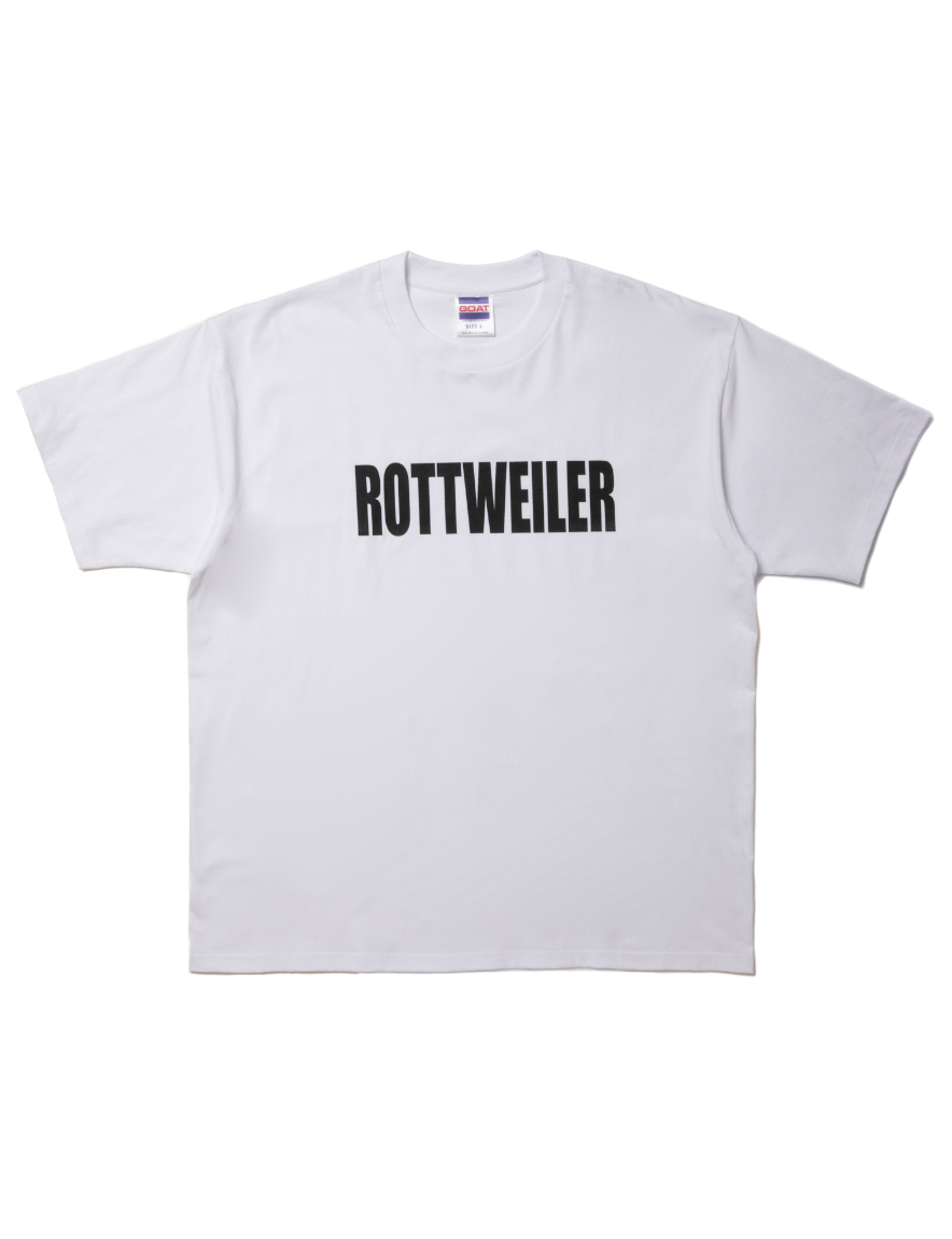 <img class='new_mark_img1' src='https://img.shop-pro.jp/img/new/icons1.gif' style='border:none;display:inline;margin:0px;padding:0px;width:auto;' />ROTTWEILER - RW LOGO TEE (WHITE)