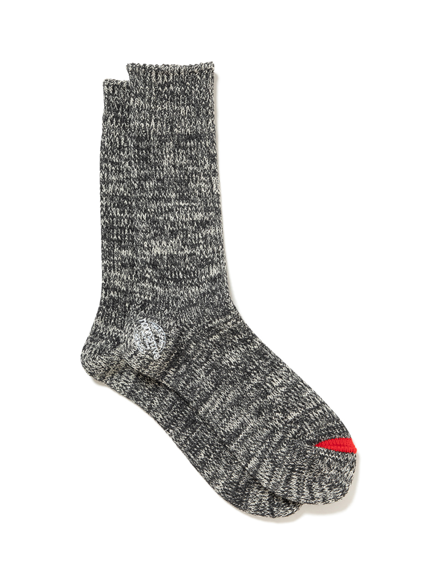 <img class='new_mark_img1' src='https://img.shop-pro.jp/img/new/icons1.gif' style='border:none;display:inline;margin:0px;padding:0px;width:auto;' />nonnative - DWELLER SOCKS HI W/N/C/P/Pu WOVEN (CHARCOAL)