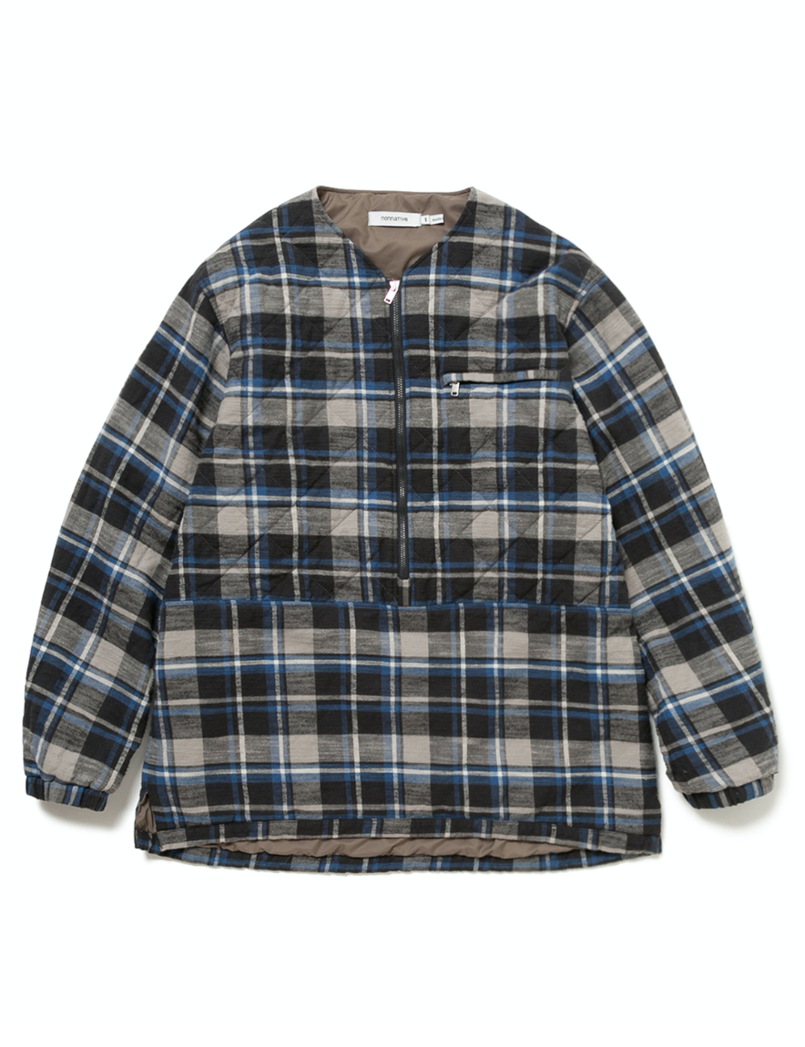 <img class='new_mark_img1' src='https://img.shop-pro.jp/img/new/icons50.gif' style='border:none;display:inline;margin:0px;padding:0px;width:auto;' />nonnative - HIKER PULLOVER PUFF JACKET COTTON SLUB FLANNEL CHECK