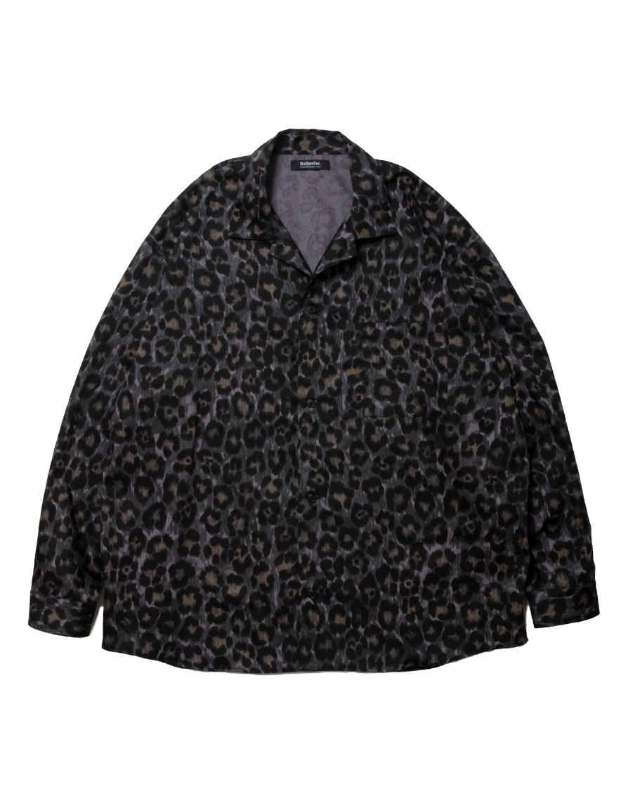 <img class='new_mark_img1' src='https://img.shop-pro.jp/img/new/icons50.gif' style='border:none;display:inline;margin:0px;padding:0px;width:auto;' />ROTTWEILER - R9 LEOPARD OPENCOLLAR SHIRTYELLOW