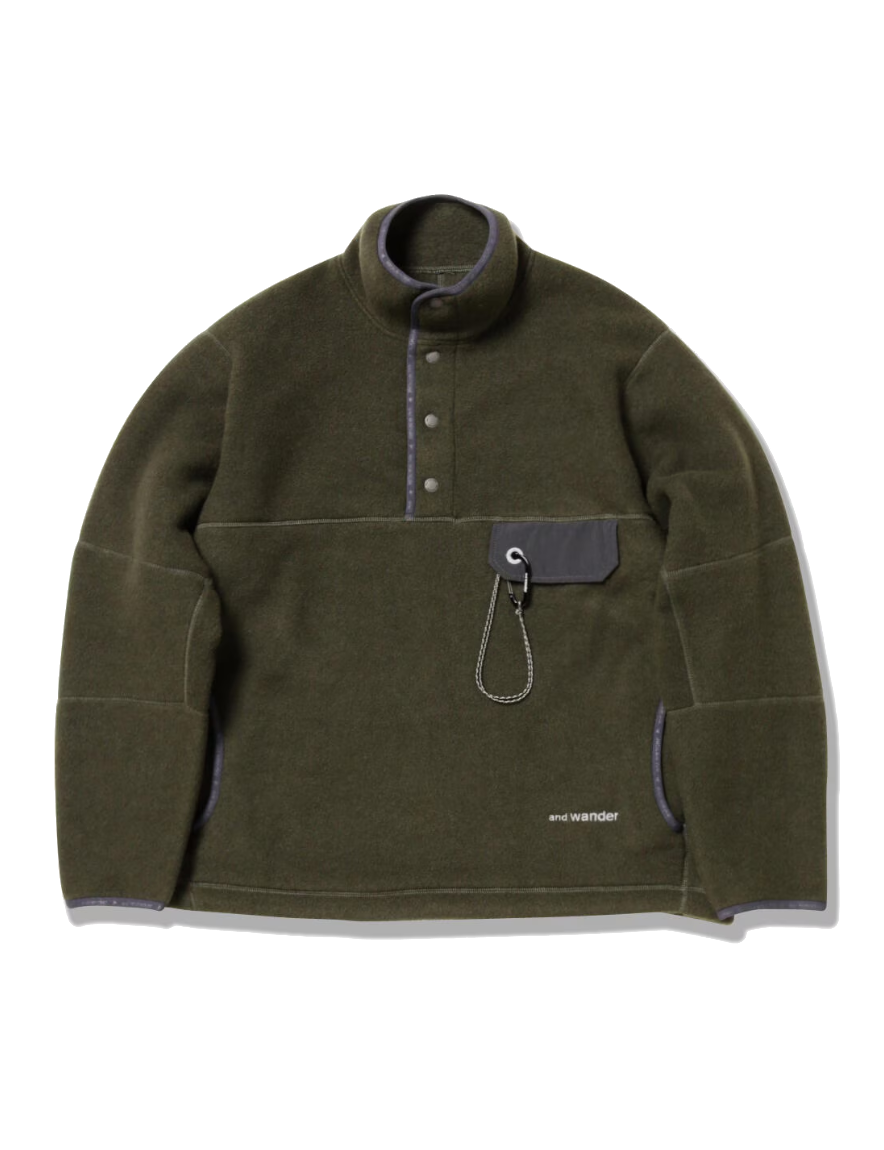 <img class='new_mark_img1' src='https://img.shop-pro.jp/img/new/icons50.gif' style='border:none;display:inline;margin:0px;padding:0px;width:auto;' />and wander - wool fleece pullover