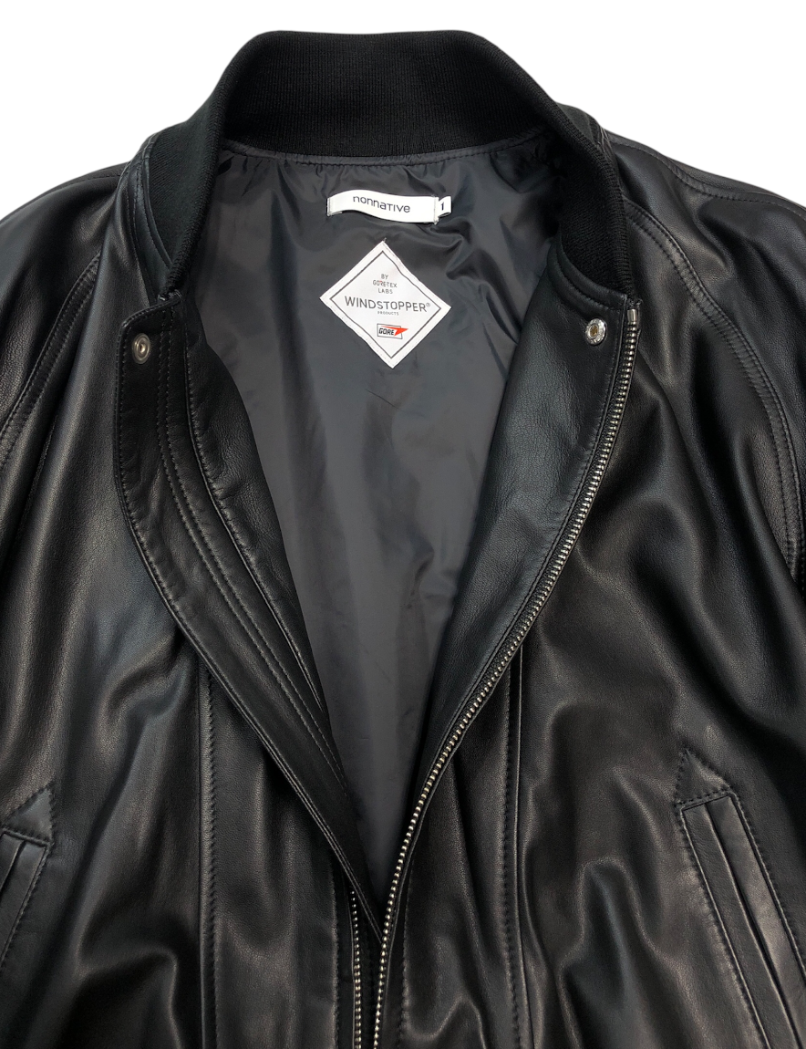nonnative - STUDENT BLOUSON SHEEP LEATHER WITH GORE-TEX nonnative - STUDENT BLOUSON SHEEP LEATHER WITH GORE-TEX
