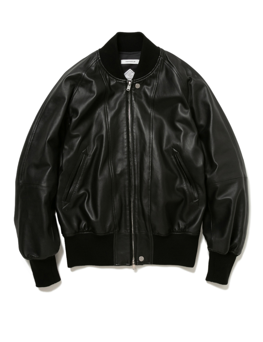 <img class='new_mark_img1' src='https://img.shop-pro.jp/img/new/icons50.gif' style='border:none;display:inline;margin:0px;padding:0px;width:auto;' />nonnative - STUDENT BLOUSON SHEEP LEATHER WITH GORE-TEX WINDSTOPPER®(BLACK)