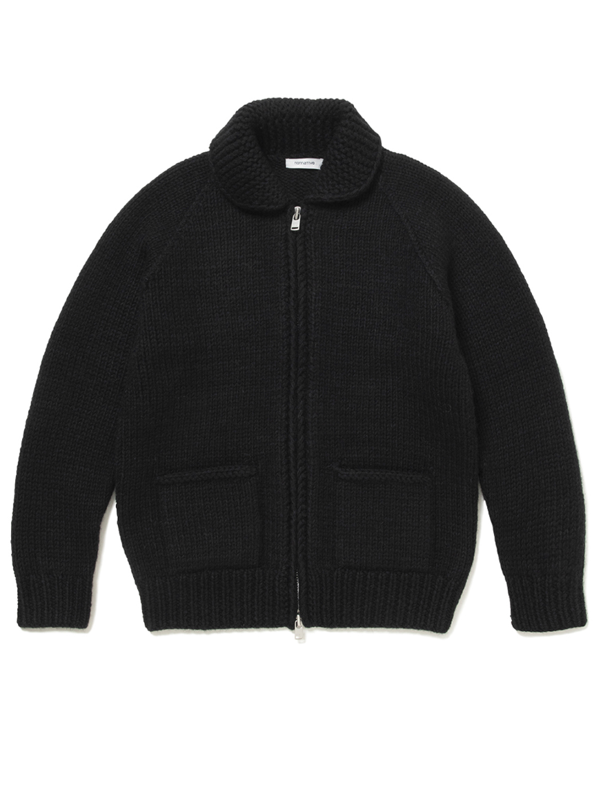 <img class='new_mark_img1' src='https://img.shop-pro.jp/img/new/icons1.gif' style='border:none;display:inline;margin:0px;padding:0px;width:auto;' />nonnative - ADVENTURER HAND-KNIT COWICHAN SWEATER WOOL YARN (BLACK)