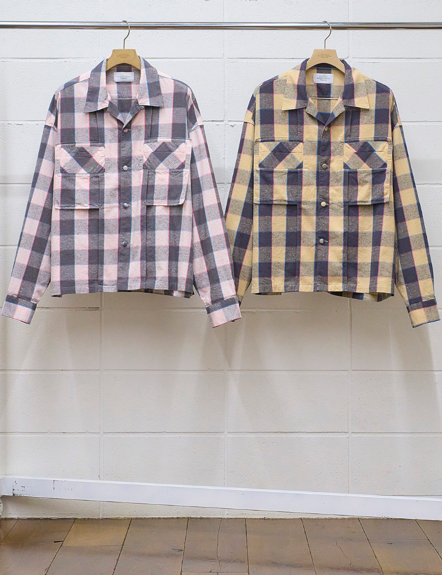 <img class='new_mark_img1' src='https://img.shop-pro.jp/img/new/icons50.gif' style='border:none;display:inline;margin:0px;padding:0px;width:auto;' />UNUSED - Long sleeve wide check shirts US2468