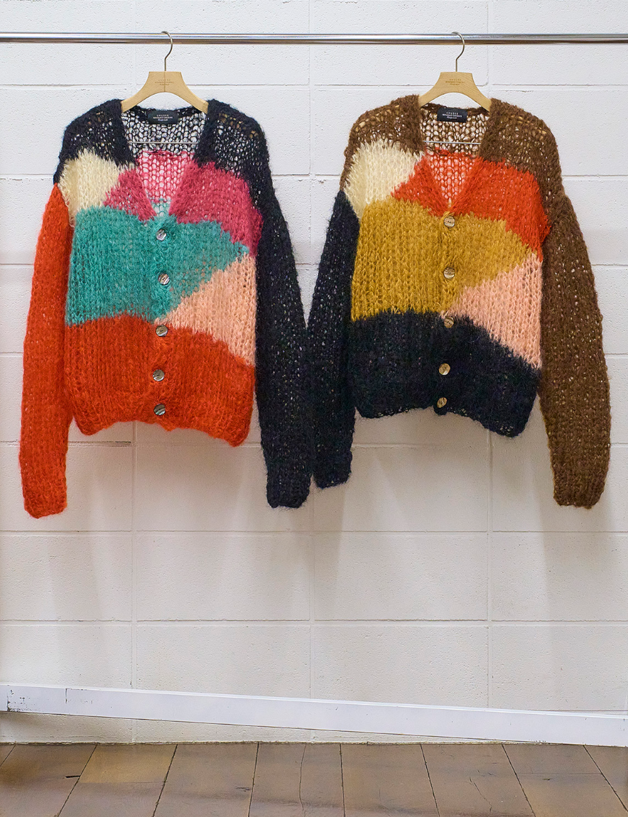 <img class='new_mark_img1' src='https://img.shop-pro.jp/img/new/icons1.gif' style='border:none;display:inline;margin:0px;padding:0px;width:auto;' />UNUSED - Mohair knit cardigan