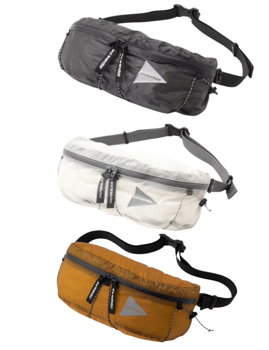 <img class='new_mark_img1' src='https://img.shop-pro.jp/img/new/icons1.gif' style='border:none;display:inline;margin:0px;padding:0px;width:auto;' />and wander - sil waist bag (2024aw)