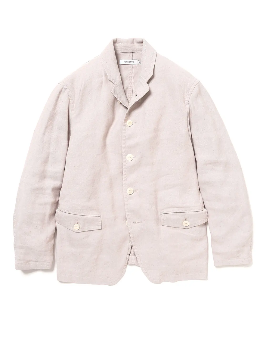 nonnative - OFFICER CHINO TROUSERS POLY WEATHER (IVORY nonnative - OFFICER CHINO TROUSERS POLY WEATHER (IVORY