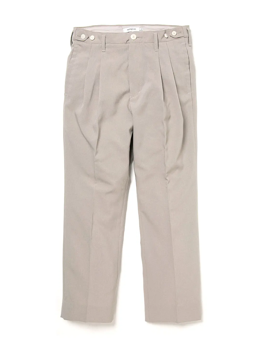 <img class='new_mark_img1' src='https://img.shop-pro.jp/img/new/icons1.gif' style='border:none;display:inline;margin:0px;padding:0px;width:auto;' />nonnative - OFFICER CHINO TROUSERS POLY WEATHER (IVORY)