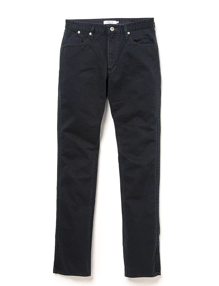 nonnative - OFFICER CHINO TROUSERS POLY WEATHER (IVORY nonnative - OFFICER CHINO TROUSERS POLY WEATHER (IVORY
