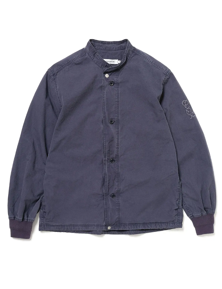 <img class='new_mark_img1' src='https://img.shop-pro.jp/img/new/icons50.gif' style='border:none;display:inline;margin:0px;padding:0px;width:auto;' />nonnative - TROOPER SHIRT JACKET
COTTON TYPEWRITER SULFUR DYE (EGGPLANT)