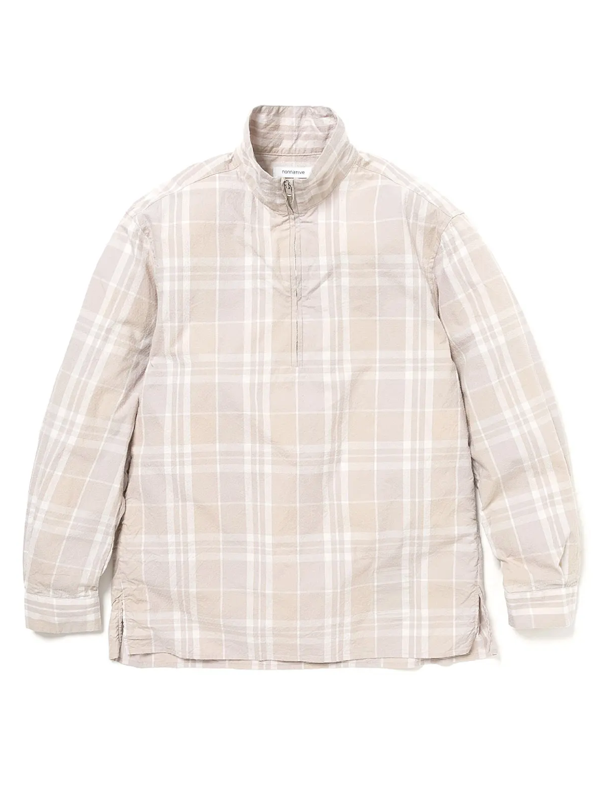 <img class='new_mark_img1' src='https://img.shop-pro.jp/img/new/icons50.gif' style='border:none;display:inline;margin:0px;padding:0px;width:auto;' />nonnative - MARINER PULLOVER L/S SHIRT
COTTON PUNCHING MADRAS CHECK