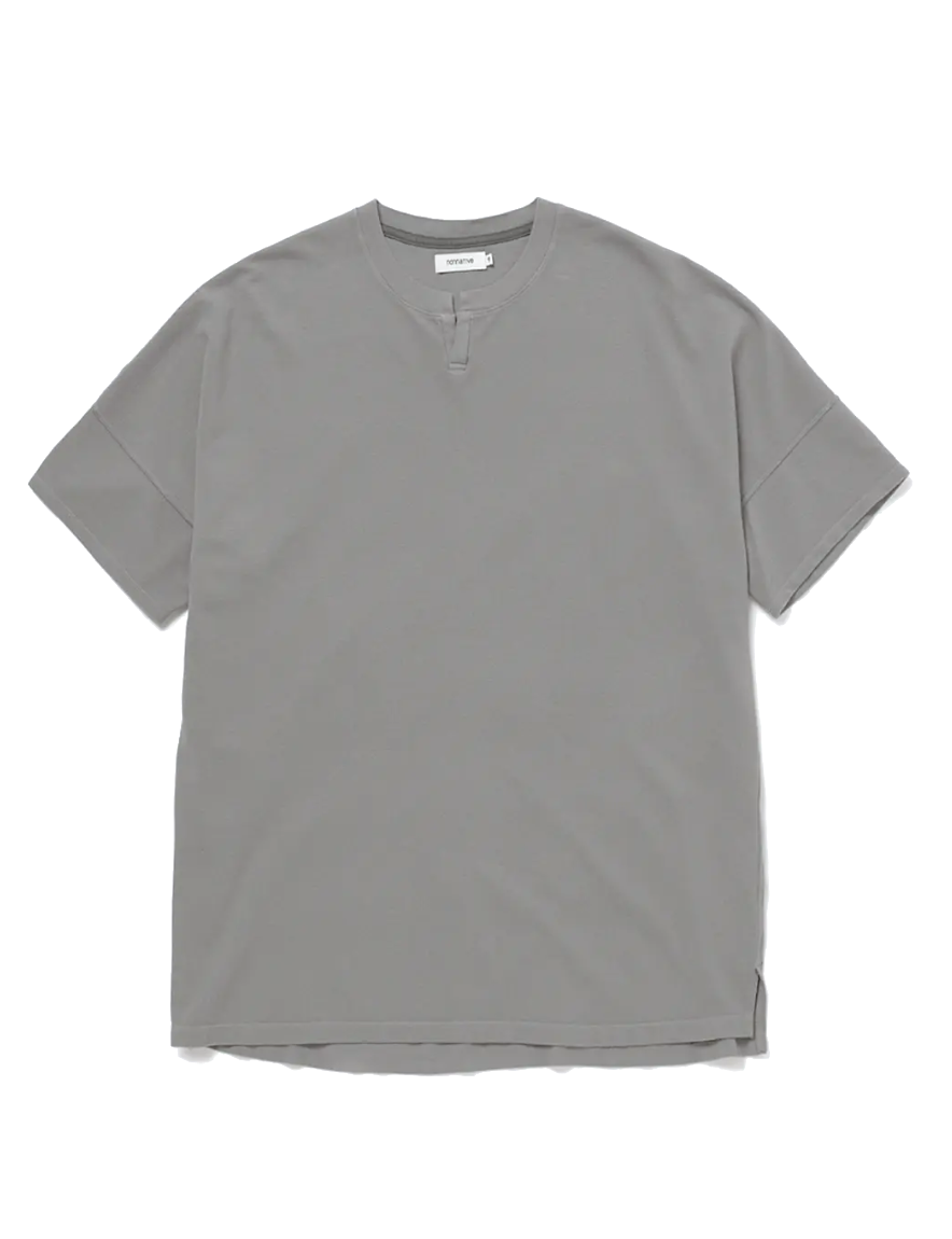 <img class='new_mark_img1' src='https://img.shop-pro.jp/img/new/icons50.gif' style='border:none;display:inline;margin:0px;padding:0px;width:auto;' />nonnative - CLERK S/S T-NECK TEE COTTON PIQUE OVERDYED (GRAY)