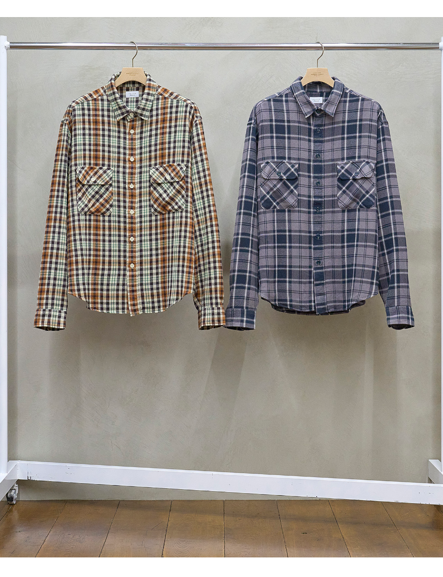 <img class='new_mark_img1' src='https://img.shop-pro.jp/img/new/icons1.gif' style='border:none;display:inline;margin:0px;padding:0px;width:auto;' />UNUSED - Rayon check shirt
