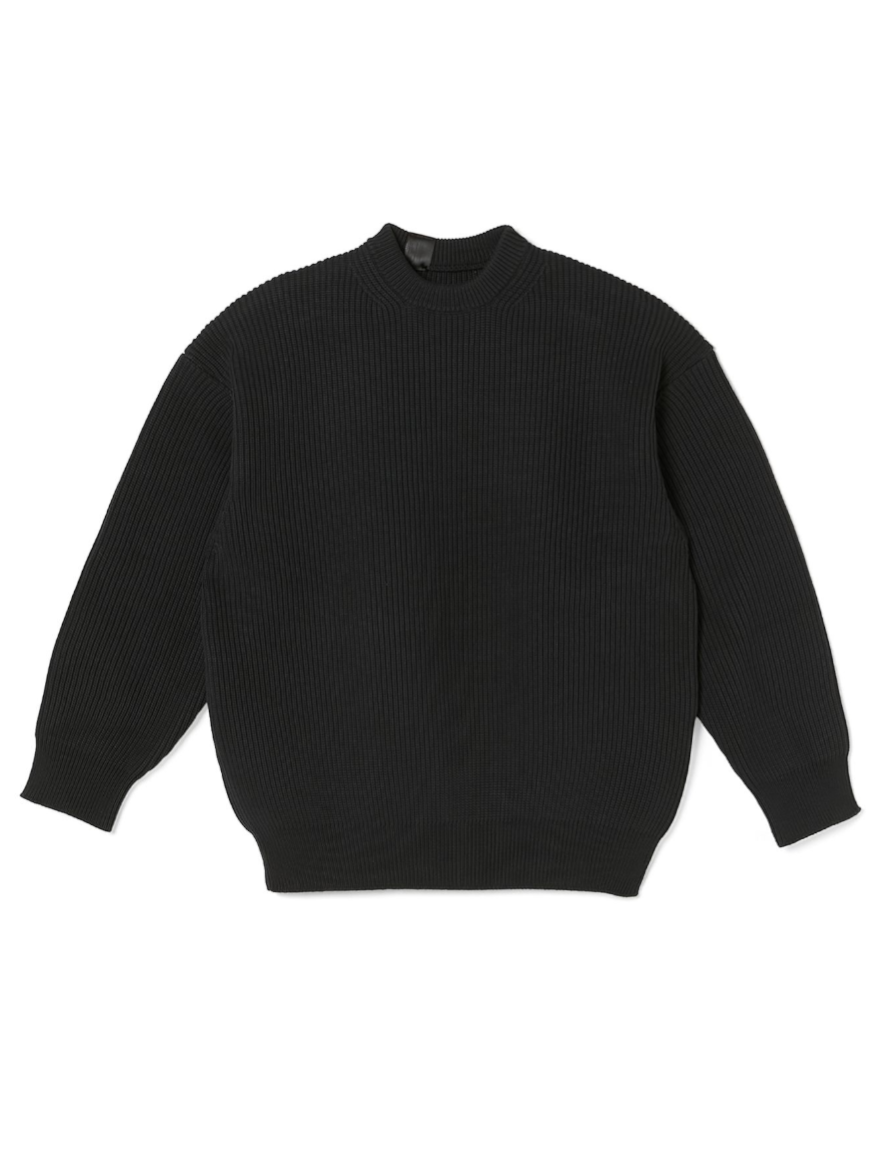 <img class='new_mark_img1' src='https://img.shop-pro.jp/img/new/icons1.gif' style='border:none;display:inline;margin:0px;padding:0px;width:auto;' />N.HOOLYWOOD - CREWNECK KNIT (BLACK)
