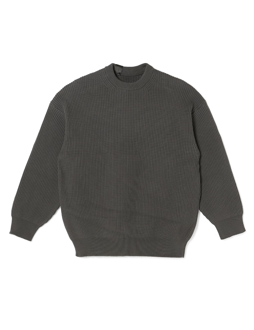 <img class='new_mark_img1' src='https://img.shop-pro.jp/img/new/icons50.gif' style='border:none;display:inline;margin:0px;padding:0px;width:auto;' />N.HOOLYWOOD - CREWNECK KNIT (CHARCOAL)