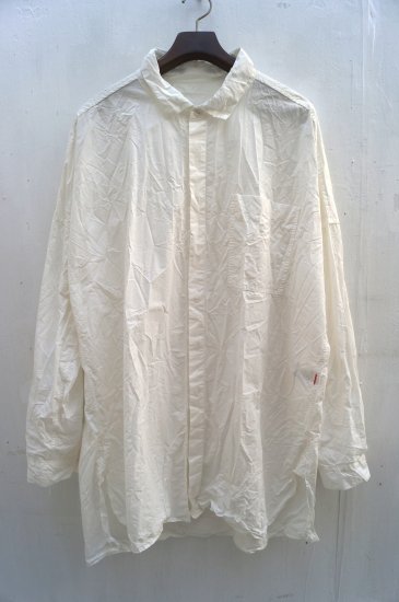 CASEY CASEY ケイシー ケイシー OVERSIZE REG/C L/S SHIRT WHITE