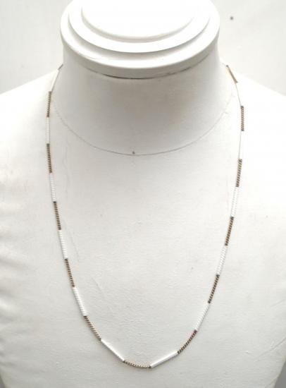 christine alberts クリスティン・アルバーツ necklace (silver chain x white) | Vase  online shop | 通販