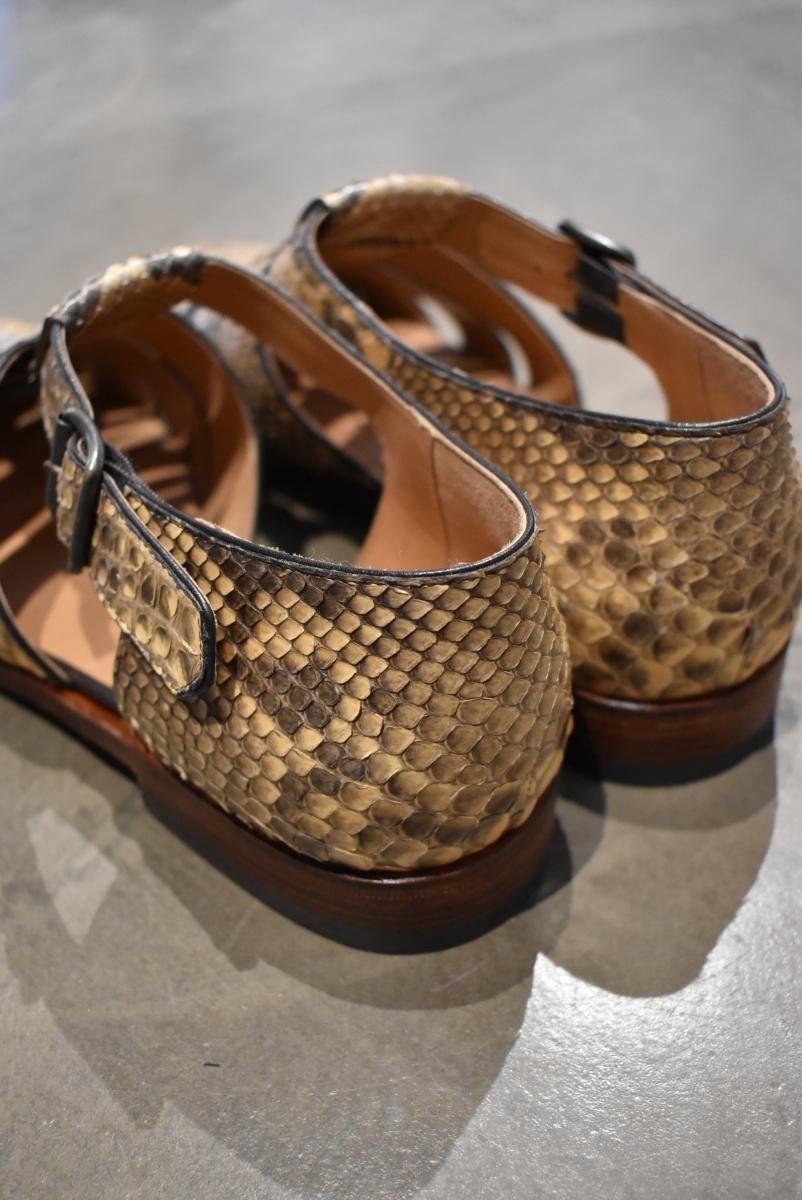 F.LLI Giacometti 》gurka sandals(FG166) pitone acapulco soleado