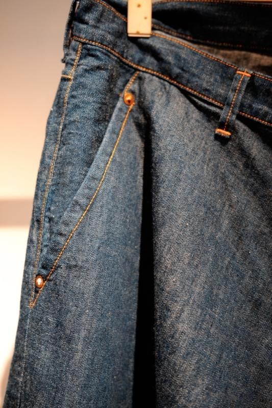 CLASS 8oz SELVEDGE DENIM (ONE WASHED)（Riviera Blue Everyday
